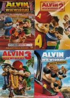 ALVIN I WIEWIÓRKI KPL.1+2+3+4 PAKIET 4 x DVD FOLIA