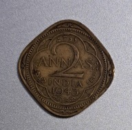 Indie Brytyjskie 2 anny 1943r. BCM