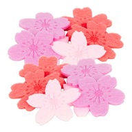 FILCOWE KWIATKI KWIATY Z FILCU 16 SZTUK DEKORACYJNE MIX