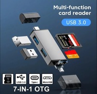 CZYTNIK PAMIĘCI 7w1 USB TYP-C MICRO ANDROID OTG