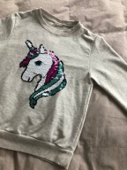 C & O kids Bluza Cekiny Jednorożec r. 128