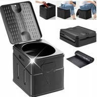 TOALETA TURYSTYCZNA PRZENOŚNA BIWAKOWA SKŁADANA WC DUŻY STOŁEK SKRZYNKA