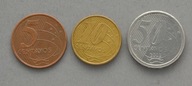 BRAZYLIA 5, 10, 50 CENTAVOS 2003-2010 ZESTAW 3 SZT.