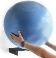 UCHWYT ŚCIENNY NA PIŁKI DO PILATESU AKCESORIA PILATES JOGA FITNESS METALOWY