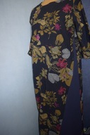 PIĘKNA SUKIENKA DŁUGA BAWEŁNIANA W KWIATY ORYGINALNY BOK_46