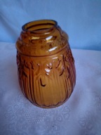 Stary, szklany klosz do lampy - z czasów PRL