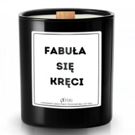 ZABAWNA ŚWIECA Fabułą się kręci Dla przyjaciółki świeczka wosk sojowy 40h