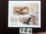 Zwierzęta , krokodyle i ptaki , Guine-Bissau , MNH cięty