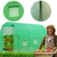 TUNEL FOLIOWY OGRODOWY SZKLARNIA FOLIAK MOCNY WIELOSEZONOWY GRUBA FOLIA UV