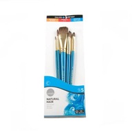 DALER ROWNEY Zestaw 5 pędzli do akwareli Naturalne włosie