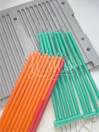 Forma do robienia długich cerkownych świec 20 cm 20 sztuk (grubość 6 mm)