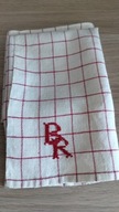 Ekskluzywny haftowany ręcznik kuchenny ścierka monogram len 40x50