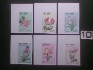Kwiaty , orchidee , Wietnam MNH cięte