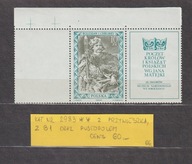 Znaczek nr 2983 ** z pustopolem i przywieszką.