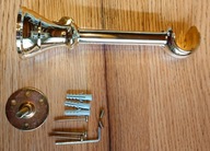 Wspornik karnisza fi 30, złoty, otwarty