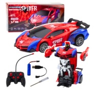AUTO ROBOT SPIDER MEN 2w1 Zdalnie Sterowany Pająk LED Dźwięk