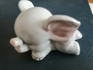 Słoń porcelanowa figurka