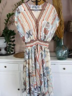 Rick Cardona New York boska wzorzysta sukienka 42/44