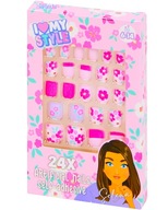 TIPSY SZTUCZNE PAZNOKCIE DLA DZIECI NAKLEJKI Samoprzylepne 24 szt.