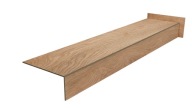Płytki schodowe DREWNOPODOBNE bez nacięć, ZAOWALONA 120x30 – DĄB NATURALNY