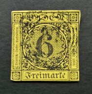 Niemcy Baden 1853, Mi.7 kasowany