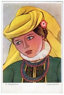 Malarstwo Stryjeńska. Łowiczanka "Galeria Polska Kraków". Zestaw 2 kartek.