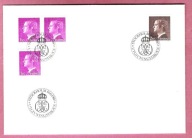 Szwecja 1980, FDC 4zn. rody król. Karol Gustaf XVII, grawer Cz. Słania