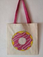 Torba RĘCZNIE malowana - DONUT