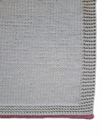 Prostokątny DYWAN boho scandi na drutach handmade