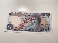 Jersey - 1 funt - specimen - UNC