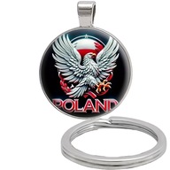 Brelok do kluczy/ka - Polska - ozdobna zawieszka, plecak, portfel