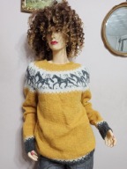 SWETER ciepły wełniany górski 36/38 obniżka