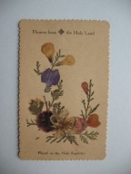 KWIATY Z ZIEMI ŚWIĘTEJ Z GROBU CHRYSTUSA przedw. ŚW. OBRAZEK-RELIKWIA.