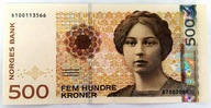2008 r NORWEGIA 500 koron Ser. B z paczki UNC