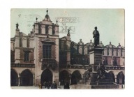 Kraków - Pomnik Adama Mickiewicza na tle Sukiennic