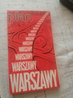 Warszawa . stary PLAN MIASTA autobusy tramwaje