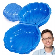 PIASKOWNICA ZAMYKANA DLA DZIECI PLASTIKOWA MUSZELKA BASEN POKRYWA NA BALKON