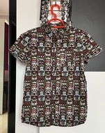 5 Koszula TU bawełna kolorowe azteckie wzory kieszeń 12 lat 152 cm