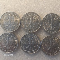 5 zł 1974- Rybak, mennicza 1 i -1, 5 sztuk + 1 gratis.