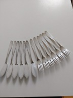 Sztućce do ryb widelce i noże kpl. na 6 osób 12 sztuk