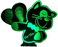 WALENTYNKI PODŚWIETLANA STATUETKA Z ZDJĘCIEM 4 KOL