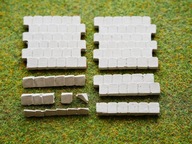 Cegiełki gipsowe Dachówka pokrycie dachu 01N