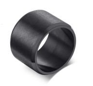 STALOWA OBRACZKA CZARNY MAT SZEROKA 15MM R.17
