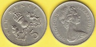 Wielka Brytania 5 Pence 1971 r.