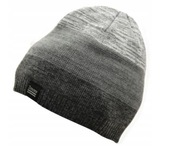 Męska czapka zimowa ciepła z polarem ciemny szary i jasny szary