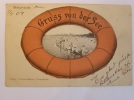 Ustka Stolpmuende Słupsk koło ratunkowe 1907 lit.