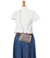 Srebrna torebka, elegancka torebka na sylwestra, błyszcząca kopertówka