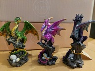 3 figurki smoków z kolekcji Dark Legends
