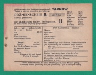 TARNÓW, dowód premiowy za oddany towar: mleko, jaja, bydło, futra itd