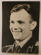 mjr JURIJ GAGARIN NA ŚLĄSKU, KATOWICE 1961 2 ORYGINALNE PIECZĄTKI, CZYSTA